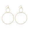 PVD Vacuum Plating 304 Stainless Steel Dangle Earrings EJEW-L237-02G-1