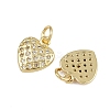 Brass Micro Pave Cubic Zirconia Pendants ZIRC-I367-04G-03-2