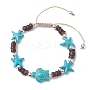 Coconut Braided Bead Bracelets BJEW-JB10078-02-1