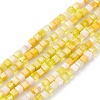 Gradient Color Electroplate Glass Bead Strands GLAA-E042-05C-1