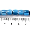 Handmade Lampwork Chevron Beads Strands LAMP-K041-01B-07-5