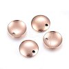 Ion Plating(IP) 304 Stainless Steel Dome Charms STAS-H472-02RG-10mm-1