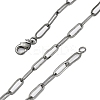 Brass Paperclip Chains Necklaces for Women NJEW-D302-69B-4