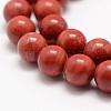 Natural Red Jasper Beads Strands G-E375-10mm-03-1