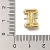 Brass Micro Pave Cubic Zirconia Letter Links KK-I717-04I-3