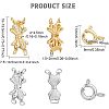 Jewelry Making Findings Claps Kits KK-CA0002-07-2