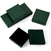 5Pcs Rhombus Textured Cardboard Jewelry Packing Boxes with Sponge Inside CBOX-TA0001-18E-2