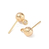 Brass Stud Earring Findings KK-R164-04A-G-2
