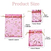 30Pcs Heart Printed Organza Drawstring Bags OP-YW0001-02A-3