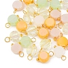 30Pcs Electroplate Glass Pendants PALLOY-YW00145-06-1