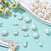 48Pcs 8 Styles Natural Cultured Freshwater Pearl Pendants PALLOY-ME00010-5