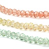 Transparent Painted Glass Beads Strands X1-DGLA-A034-T1mm-A04-4