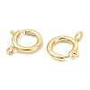 SHEGRACE Brass Spring Ring Clasps XGRPCN223-224G-1