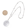 Glass Round Window Hanging Suncatchers HJEW-JM04522-02-3
