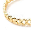 Brass Curb Chain Shape Open Cuff Bangle for Women BJEW-B054-38G-3