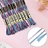 10 Skeins 6-Ply Polyester Embroidery Floss OCOR-CY0002-99C-5
