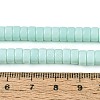 Opaque Solid Color Glass Beads Strands LS-GLAA-N026-3x6mm-14-4
