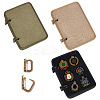 3 Sets 3 Colors Velvet Badge Armband Patch Display Board AJEW-NB0005-55-1