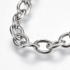 Non-Tarnish 304 Stainless Steel Cable Chains Necklaces LS-NJEW-F242-08P-2