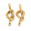 304 Stainless Steel Knot Links Connector Charms STAS-K290-02G-1