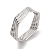 Non-Tarnish 304 Stainless Steel Finger Rings for Women RJEW-G315-02P-1
