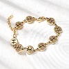 12 Constellations 304 Stainless Steel Link Chain Bracelets BJEW-I239-01G-04-3