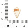 Birthday Brass Enamel Pendants KK-C162-096G-3