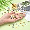 120Pcs 2 Colors Alloy Rhinestone Spacer Beads ALRI-YW0001-23-3