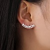 Non-Tarnish 304 Stainless Steel Stud Earrings EJEW-H095-03P-4