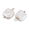 Natural Freshwater Pearl Keshi Pearl Pendants STAS-D378-04P-2