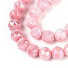 Anti-Tarnish Electroplate Glass Beads Strands X-GLAA-N010-10mm-04-2