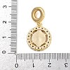 Brass Pave Colorful Cubic Zirconia European Dangle Charms KK-N271-26G-3