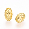 Rack Plating Brass Filigree Beads KK-D530-08G-2
