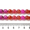 Dyed & Heated Natural Dragon Veins Agate Beads Strands G-P539-A01-22-5
