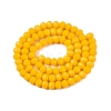 Opaque Solid Color Imitation Jade Glass Beads Strands EGLA-A044-P6mm-D29-3