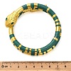 Snake Alloy Bangles for Women LS-BJEW-Z135-01G-02-3