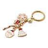 Alloy Enamel Brass Bell Keychains KEYC-TA00038-2