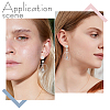 200Pcs 304 Stainless Steel Stud Earring Findings STAS-UN0063-93-5