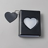 3 Inch PVC Mini Heart Hollow Photocard Holder Book AJEW-WH0038-65P-02-1