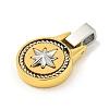 Ion Plating(IP) 304 Stainless Steel Pendants STAS-F307-10G-2