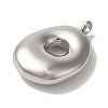 Non-Tarnish 304 Stainless Steel Pendants STAS-M017-08P-16-2