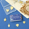 6Pcs 6 Styles Rack Plating Brass & Cubic Zirconia Pendants KK-SC0006-93-7