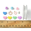 DIY Round & Heart Acrylic Beads Bracelets Jewelry Kits DIY-FS0006-28-6