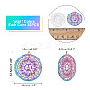 40Pcs 2 Colors 201 Stainless Steel Filigree Pendants STAS-DC0010-92-2