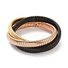 304 Stainless Steel Interlocking Flat Snake Chains Bracelet LS-BJEW-G642-01RG-2