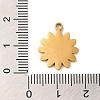 Ion Plating(IP) 304 Stainless Steel Enamel Pendants STAS-Q301-09G-3