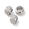 Tarnish Resistant 201 Stainless Steel European Beads STAS-P239-25P-1