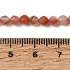 Natural Red Agate Beads Strands G-L653-B01-4mm-5