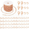 DIY Brass Star & Oval Link Chains Necklaces & Bracelets Making Kits DIY-TA0011-17-2