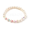 3Pcs 3 Styles Natural Cultured Freshwater Pearl Stretch Beaded Bracelets Sets BJEW-JB06266-8